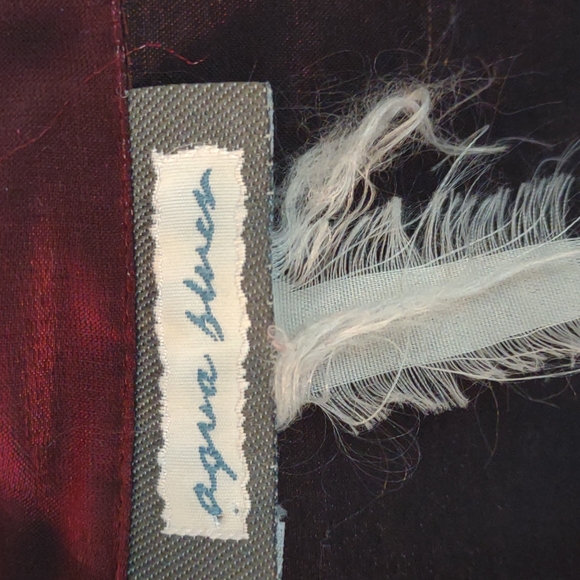 Vintage shimmering iridescent burgundy / maroon 3/4 sleeve size small! - Picture 2 of 4